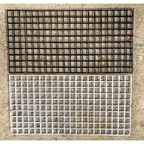 Mua Lưới sắt lưới ô vuông nhiều kích dày 2 5li  ô 3cm  ô 5cm thước màu đen  trắng sơn tĩnh điện treo đồ  treo phụ kiện