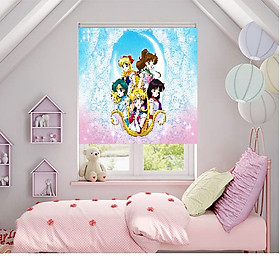 Màn tranh 3D cho phòng bé gái KT 140*120,CHỐNG NẮNG,BẢO VỆ SỨC KHOẺ