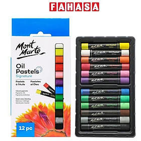 Hộp 12 Bút Sáp Dầu - Mont Marte MMPT0013