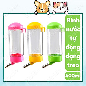 Bình nước uống tự động cho chó mèo thú cưng dạng treo 400ml - Bivido