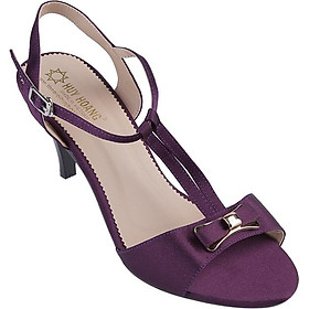 Giày sandal nữ cao gót huy hoàng ht7054 - tím