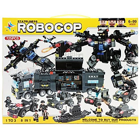 Đồ Chơi Lắp Ráp 8 Trong 1 Robocop LX - LXA321