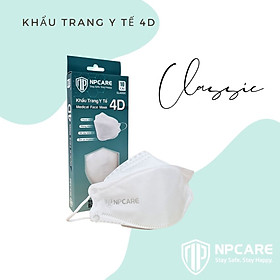 Khẩu trang y tế 4D (KF94) NPCARE Classic Màu Trắng (H/10c)