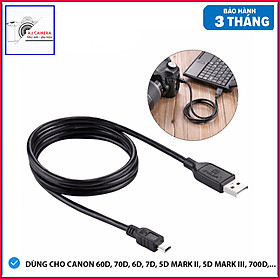 Hình ảnh Dây cáp kết nối máy ảnh Canon với máy tính PC và Laptop loại tốt dùng CANON 60D, 70D, 6D, 7D, 5D MARK II, 5D MARK III, 700D,...