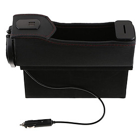 Car Seat Organizer Storage Coin Box Side Pocket  Hoder Black