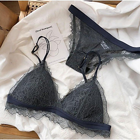 Bộ Bralette Ren Đệm Mỏng 3D Mới S322