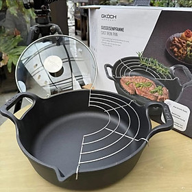 CHẢO GANG MỎ QUẠ GKÖCH 24CM Hàng chính hãng