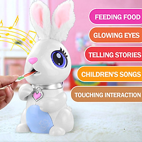 Hungry Bunnies Interactive Robotic Rabbit English Story Music Toy Early Educational Toy for Kids