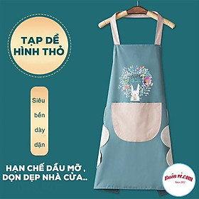 TẠP DỀ CAO CẤP TẠP DỀ HÌNH THỎ CHỐNG THẤM CÓ CHỖ ĐỂ ĐIỆN THOẠI CHỖ LAU TAY TIỆN LỢI