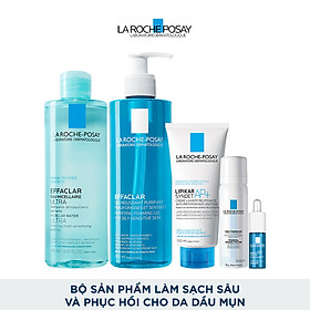 Bộ sản phẩm làm sạch sâu và phục hồi cho da dầu mụn La Roche-Posay Effaclar | Tiki