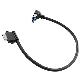 Down Angled USB 3.0 A Male to Micro B Cable for Samsung Galaxy S5,Note 3