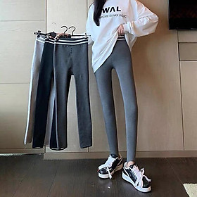 MS354 Quần legging nữ lót lông cạp cao siêu ấm