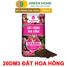Mua Đất Trồng Hoa Hồng Greenhome  Sfarm  Bao 20dm3 (8kg)  Hữu Cơ  Trộn Sẵn  Tiện Lợi  Đầy Đủ Dinh Dưỡng