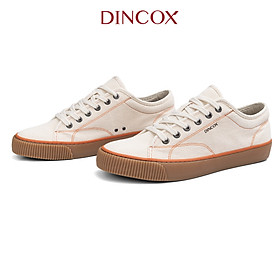 Giày Sneaker Vải Canvas Unisex E18 Natural DINCOX Đơn Giản Hiện Đại