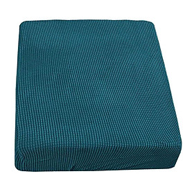 Stretch Dacron Sofa Couch Seat Cushion Cover Blackish  Seater