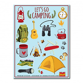 Hình dán cao cấp - Premium Sticker - Let's go camping