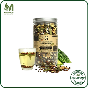 - Trà Gạo Lứt Đậu Đen GUfoods Hũ 500g - Hỗ Trợ Giấc Ngủ, Cải Thiện Tinh Thần, Tốt Cho Sức Khoẻ