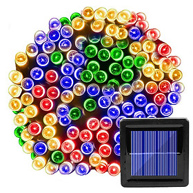 Mua Đèn nháy năng lượng mặt trời ánh sáng vàng 200 led HT01-200