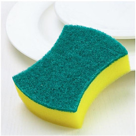 Mua Miếng Rửa Bát Đĩa Chén Kiêm Cọ Xoong Nồi 2 In 1 (Nhiều Màu)