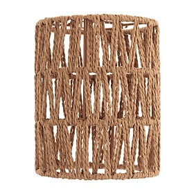 Handwoven Lamp Shade Woven Pendant Lampshade for Kitchen Dining Room Outdoor
