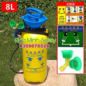 Mua bình rửa mắt khẩn cấp 8 lít - bình rửa mắt di động 8L