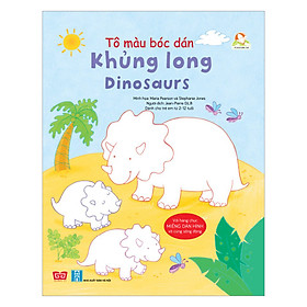 Ảnh bìa Tô Màu Bóc Dán - Khủng Long - Dinosaurs