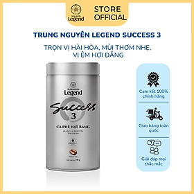Combo 2 Lon Cà Phê Hạt Mộc Trung Nguyên Legend Success 3 – Lon 340g – Hương Vị Espresso Sáng Tạo, Vị Êm Hơi Đắng