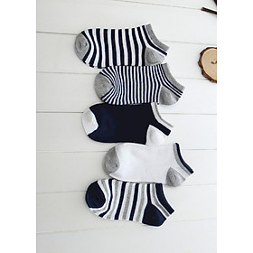 Combo 5 đôi tất vớ nam cổ thấp Casual 