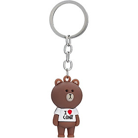 Móc khóa Gấu Nâu I LOVE siêu xinh 21PK
