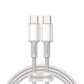 Mua Cáp sạc nhanh siêu bền C to C Baseus High Density Braided PD 100W (5A/20V  E-marker Chip  Type C to Type C Fast Charging) - Hàng Chính Hãng