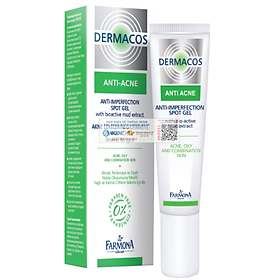 Gel Chấm Mụn Trứng Cá Farmona Dermacos Anti-Ance Anti Imperfection Spot Gel 15ml