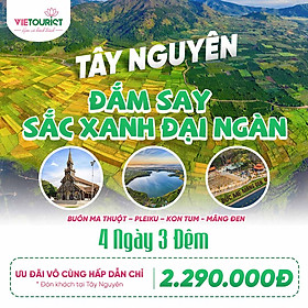 Hình ảnh [E-Voucher] Vietourist - Tour Du Lịch Khám Phá Cung Đường Xanh Tây Nguyên 4 Ngày 3 Đêm