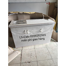 Mua Tủ bếp mini nhựa đài Loan ốp mặt gạch sẵn bồn rửa