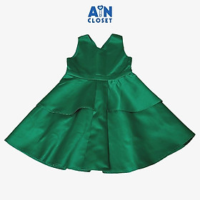 Đầm công chúa bé gái Xanh Lá Pine tafta - AICDBGO34H3A - AIN Closet