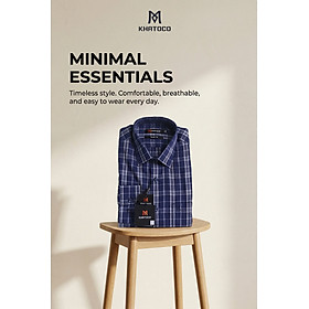 Áo sơ mi tay dài Khatoco Sale 20% 375K(Giá tem 468K) (S-2XL)
