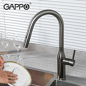 Mua Vòi rửa bát dây rút màu đen GAPPO G4398-41 Chính hãng nhập khẩu