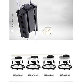 Xe tập đi TomorowX6, thiết kế gấp gọn tiện lợi độ dày chỉ 10cm. 3 nấc điều chỉnh độ cao và đệm ngồi, chịu lực 30kg, nhựa PU an toàn cho bé