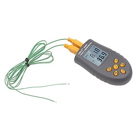 Portable High-precision Digital Thermometer Single Dual Channel Measurement LCD Display Temperature Meter Maximum