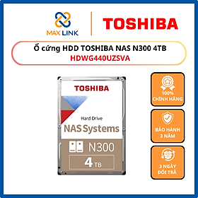 Ổ cứng HDD TOSHIBA NAS N300 4TB HDWG440UZSVA - HÀNG CHÍNH HÃNG