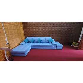 Mua Sofa góc chung cư Juno Sofa và 2 đôn