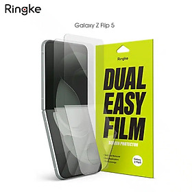 Combo 2 Miếng Dán màn hình Dành Cho Samsung Galaxy Z Flip 5 RINGKE Dual Easy Film_ Hàng Chính Hãng