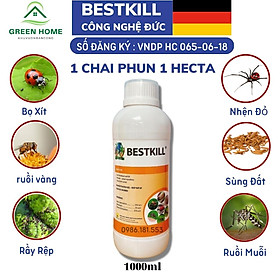 Thuốc Diệt Côn Trùng BESTKILL Công Nghệ Đức, Trừ Sâu Bọ, Rầy Rệp, Sâu Ăn Lá, Ấu Trùng Trên Lá Và Dưới Đất Chai 1000ml