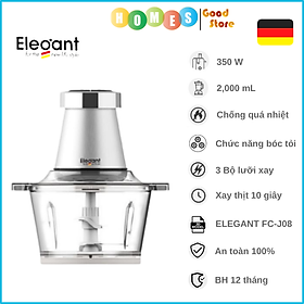 Mua Máy Xay Thịt Đa Năng Thương Hiệu Đức ELEGANT FC-J08 Xay Thực Phẩm  Bóc Tỏi  Đánh Trứng Dung Tích 2L Công Suất 350W - Hàng Chính Hãng