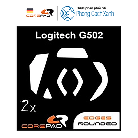 Feet chuột PTFE Corepad Skatez Logitech G502 Proteus Core / G502 Proteus Spectrum / G502 Hero - 2 Bộ - Hàng Chính Hãng