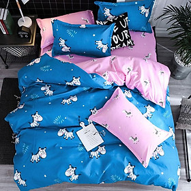 Bộ chăn ga gối Cotton cao cấp 1m6x2m DQK118