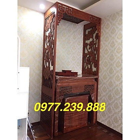 Mua bàn thờ gỗ sồi 127cm màu cánh gián