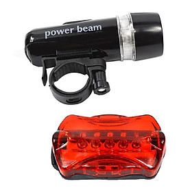 Đèn pin gắn xe đạp + Tặng kèm Đèn chiếu hậu 5 LED WJ-101 0