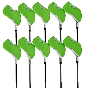 10Pcs Golf Iron Covers Set Golf Club Head Covers for Most Irons Head Display