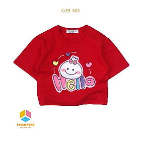 Áo Thun lửng - Croptop bé gái G59 size Đại - G&K Kids - Beeking