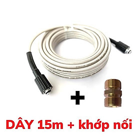Mua Dây rửa xe  10  15  20  30m  Dây rửa xe áp lực cao ren 22mm kèm khớp đồng nối dây
